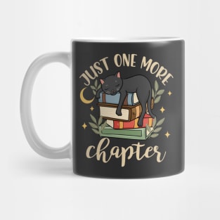 Just One More Chapter Cute Cat Book Lover Mug